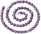 60PCS 6mm Natural Amethyst Gemstone Round Loose Beads Crystal Energy Stone Healing Power for Jewelry Making 1 Strand 15"